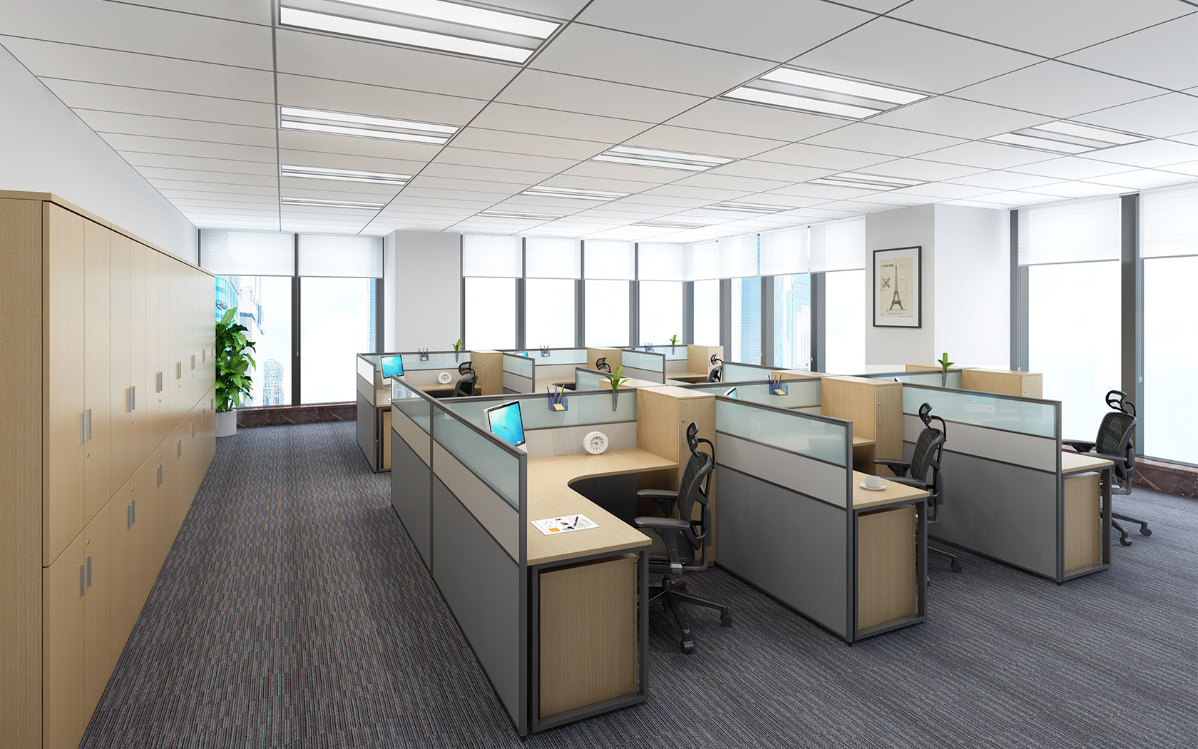 定制办公屏风卡座